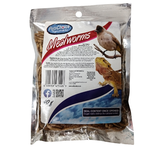 Pets Choice Mealworms 40g
