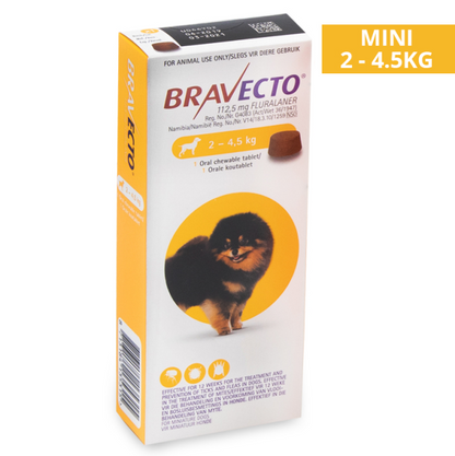 Bravecto Chewable Tick & Flea Tablet For Dogs