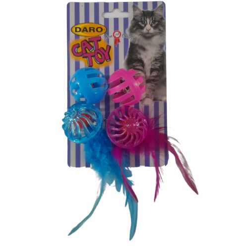 Daro Cat Feather Ball Toy